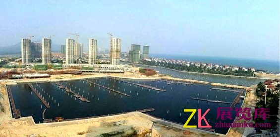 建设中的雅居乐清水湾亚洲最大游艇码头