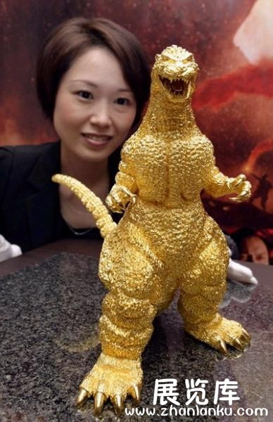 纯金哥斯拉模型