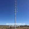 昭通市28米35kv转角钢杆 电力钢管杆 打桩施工