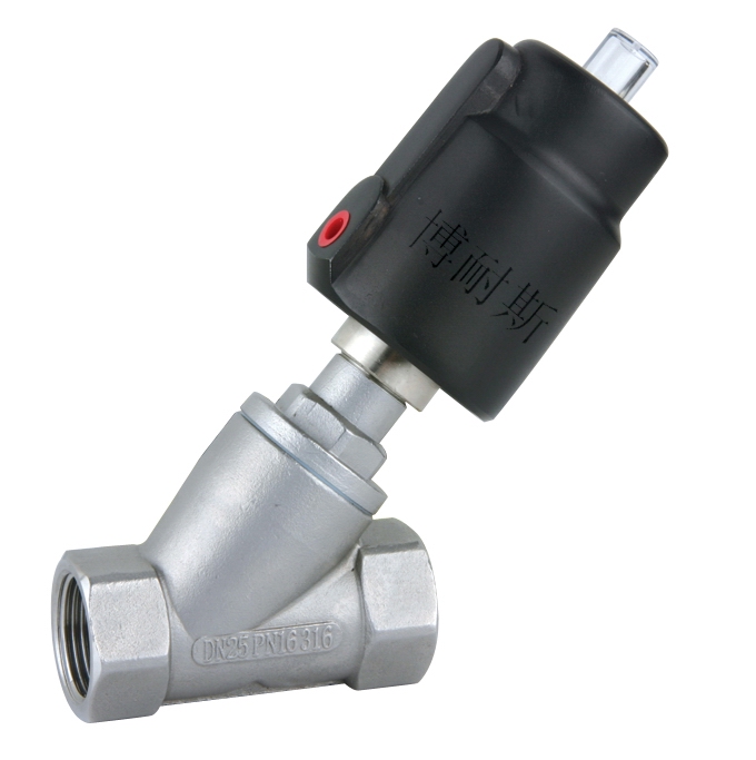 J 丝扣气动角座阀